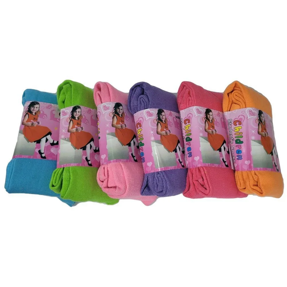 Bundle of Girls' Winter / School Tights, Variety of Colors, 3 pairs, size 6-8